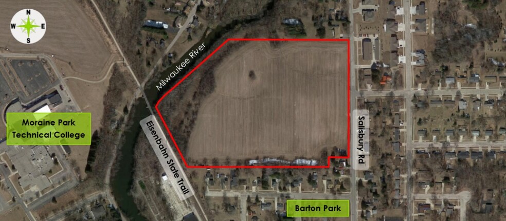 Salisbury Rd West Bnd, West Bend, WI for sale - Aerial - Image 1 of 7