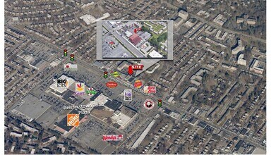 6609-6615 Reisterstown Rd, Baltimore, MD - AERIAL map view