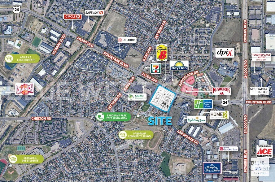 Fountain Blvd & Aeroplaza dr, Colorado Springs, CO for sale - Primary Photo - Image 1 of 2