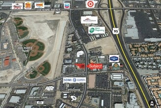 2801 N Tenaya Way, Las Vegas, NV - AERIAL  map view
