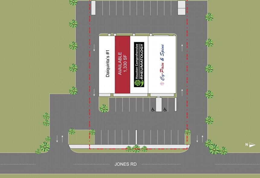 9717 Jones Rd, Houston, TX for lease - Site Plan - Image 2 of 2