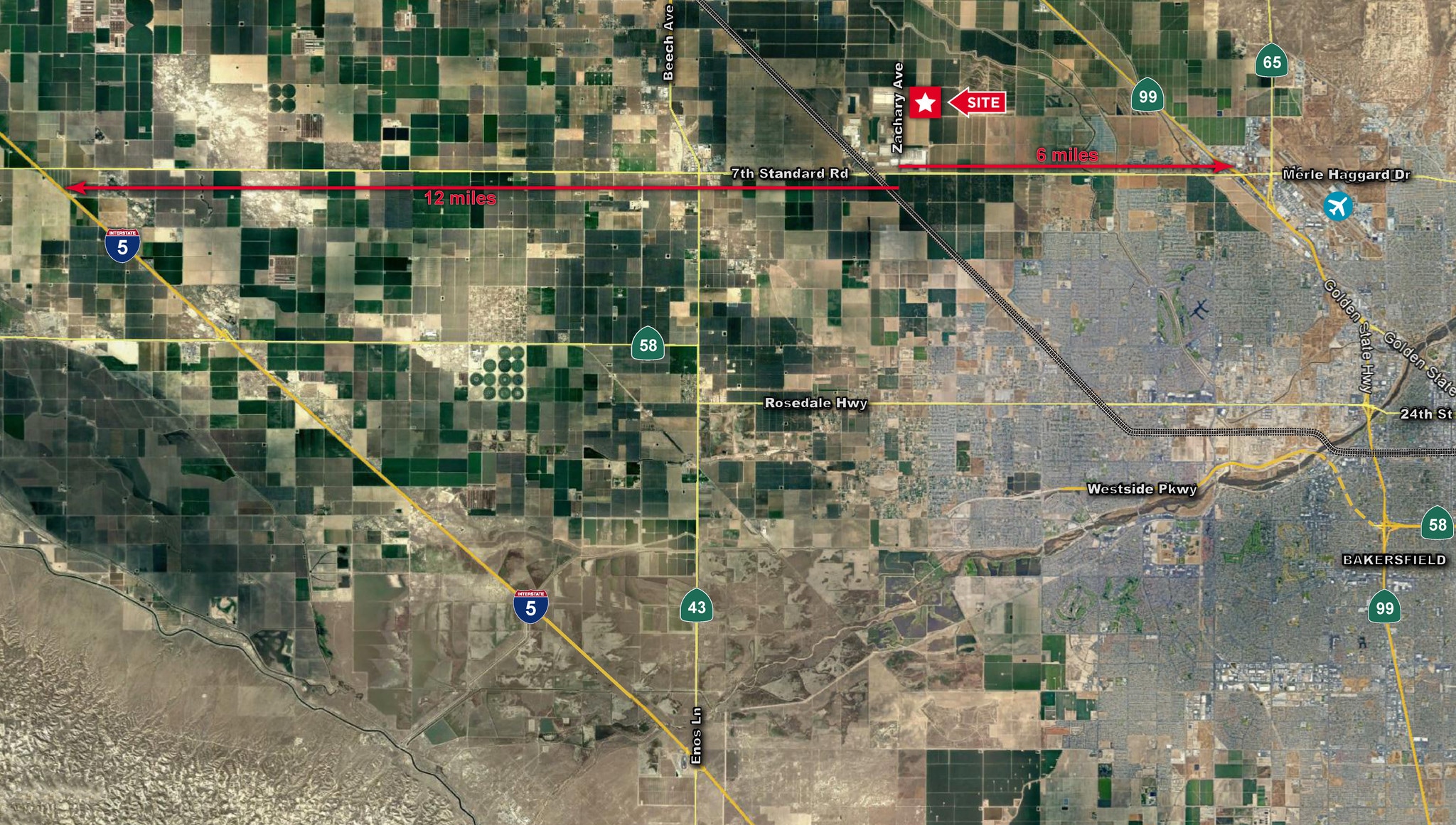 Express Way Heath Road, Shafter, CA, 93263 Industrial Land For Sale