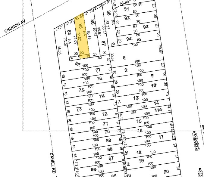 82 Church Ave, Brooklyn, NY for lease - Plat Map - Image 2 of 2