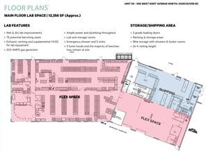 655 Kent Ave North W, Vancouver, BC for lease Floor Plan- Image 1 of 1