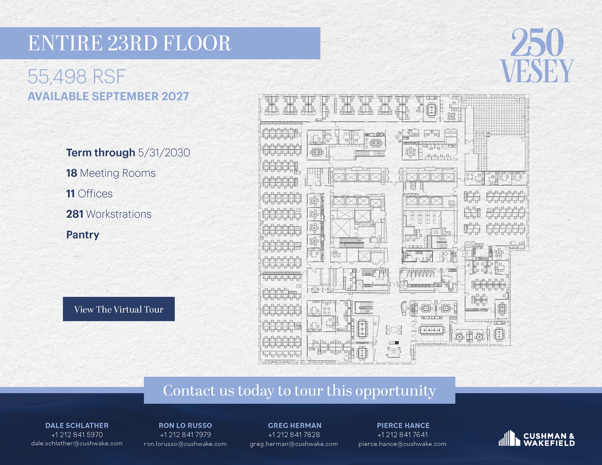 250 Vesey St, New York, NY for lease Floor Plan- Image 1 of 1