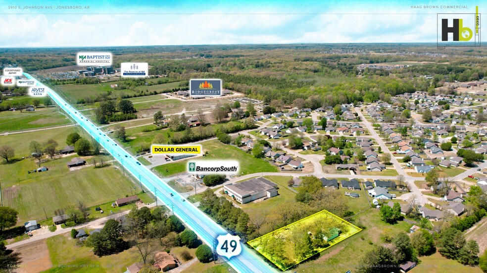 5910 E Johnson Ave, Jonesboro, AR for sale - Aerial - Image 2 of 7