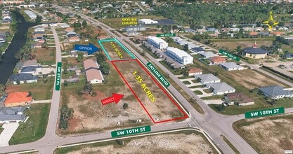 924 Skyline Blvd, Cape Coral, FL - AERIAL  map view