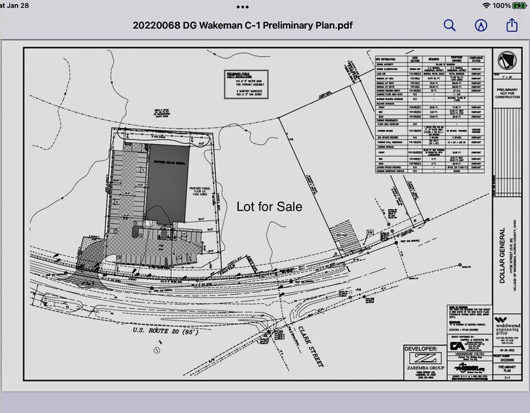 US State Route 20 (Hyde Street), Wakeman, OH for sale - Plat Map - Image 3 of 7