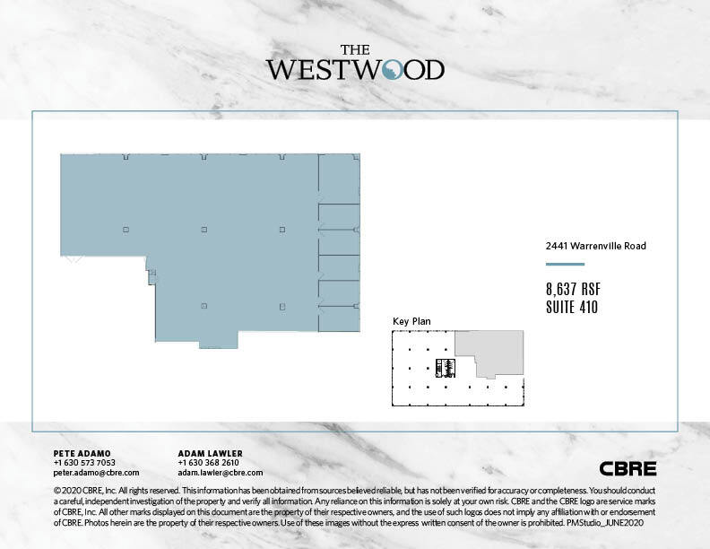 2441 Warrenville Rd, Lisle, IL for lease Floor Plan- Image 1 of 1