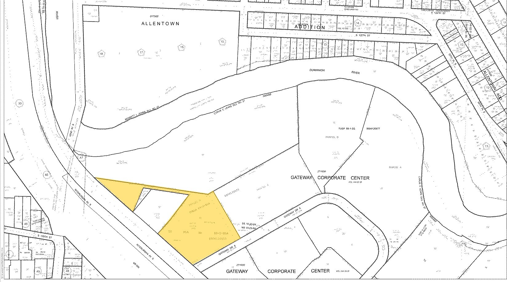 12644-12668 Interurban Ave S, Tukwila, WA for sale Plat Map- Image 1 of 1