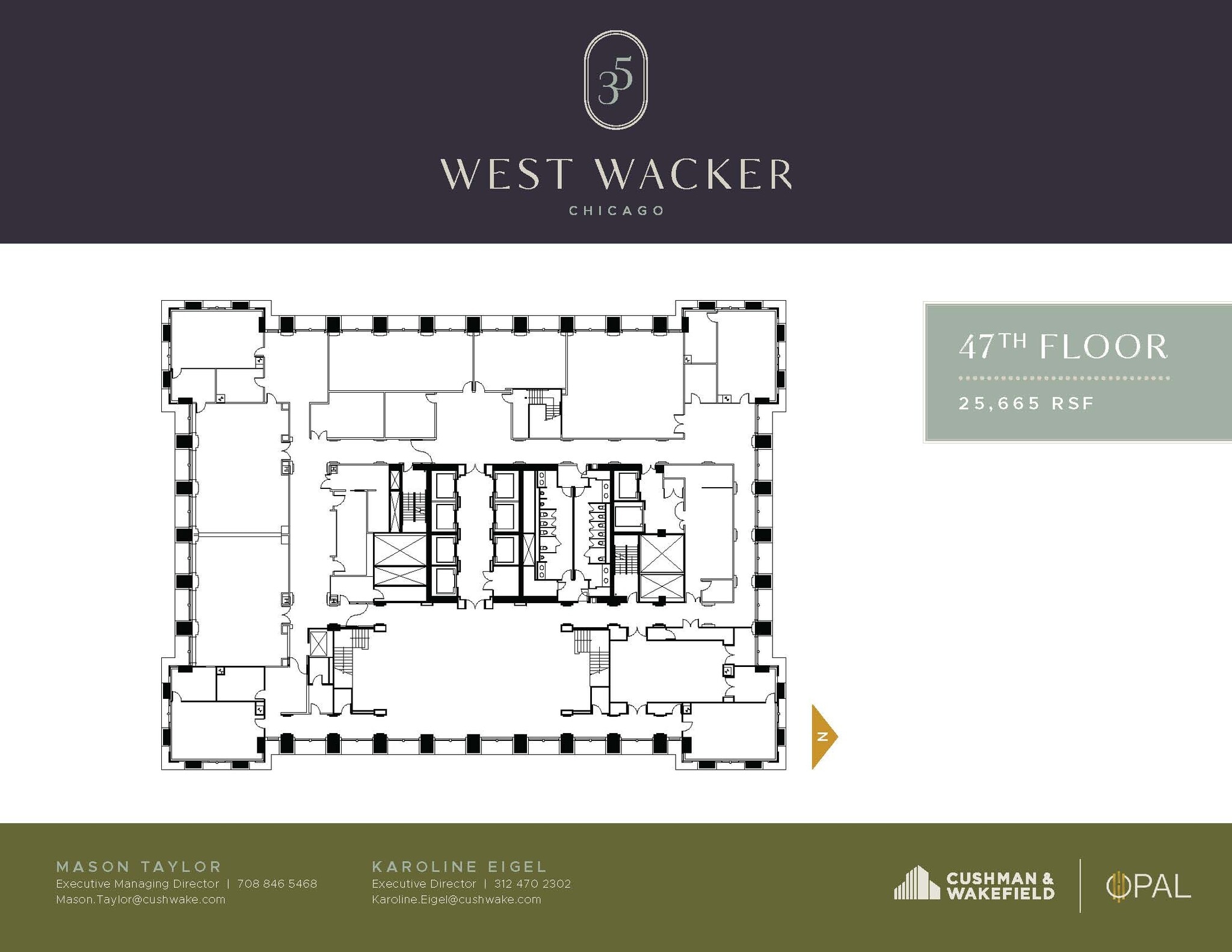 35 W Wacker Dr, Chicago, IL for lease Floor Plan- Image 1 of 1