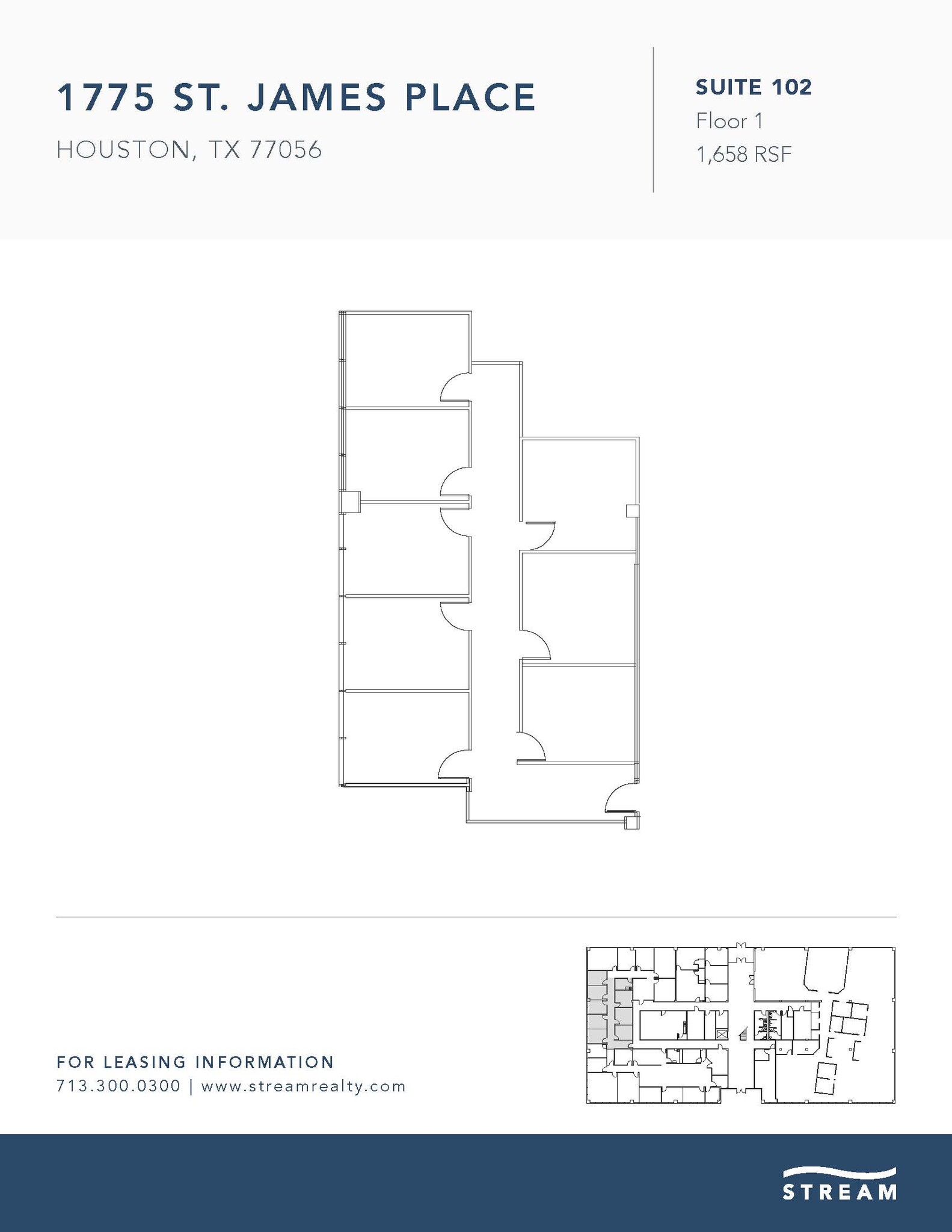 1775 St James Pl, Houston, TX for lease Floor Plan- Image 1 of 1