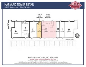 4775 S Harvard Ave, Tulsa, OK for lease Floor Plan- Image 1 of 1