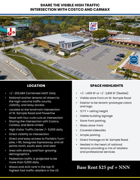 2301 W Sample Rd, Pompano Beach, FL for lease - Aerial - Image 3 of 9