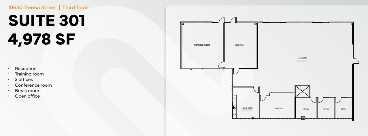 10680 Treena St, San Diego, CA for lease Floor Plan- Image 1 of 4