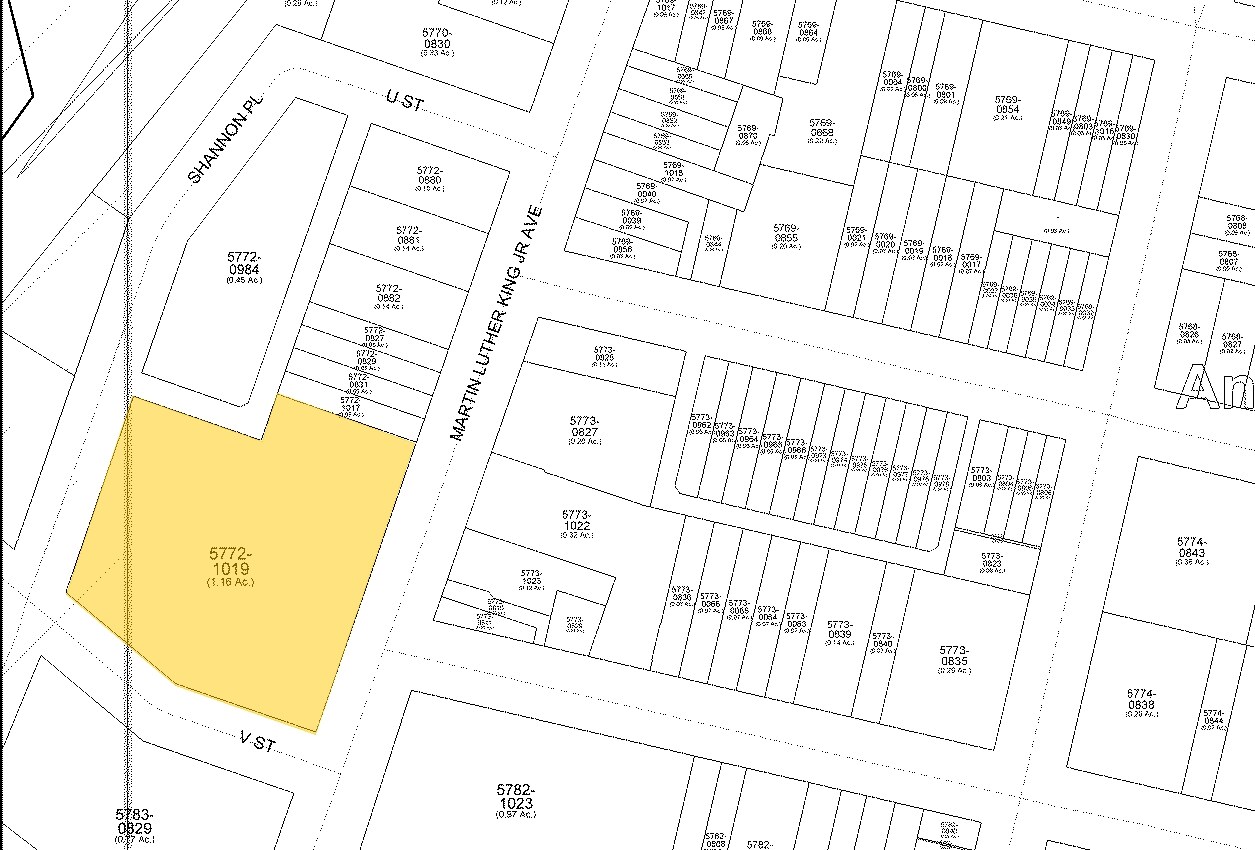 2041 Martin Luther King Jr Ave SE, Washington, DC for lease Plat Map- Image 1 of 2