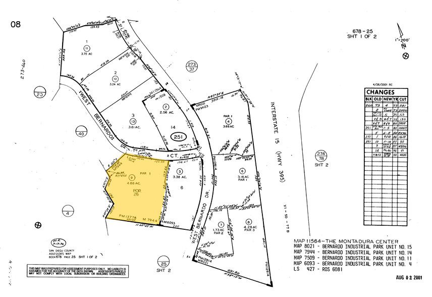 11545 W Bernardo Ct, San Diego, CA for lease - Plat Map - Image 2 of 7