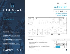 450 E Las Olas Blvd, Fort Lauderdale, FL for lease Floor Plan- Image 1 of 1