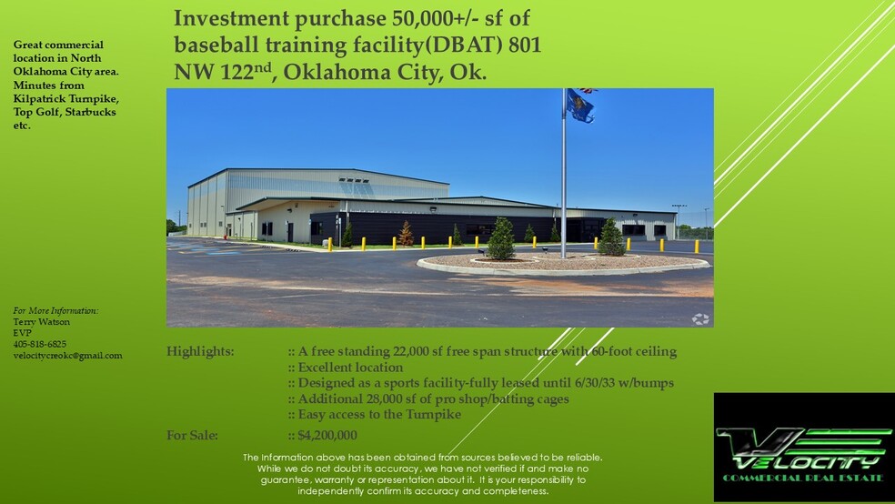 801 NW 122nd St, Oklahoma City, OK for sale - Building Photo - Image 1 of 12