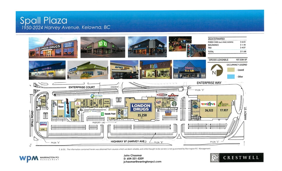 1950 Harvey Ave, Kelowna, BC for lease - Site Plan - Image 2 of 9