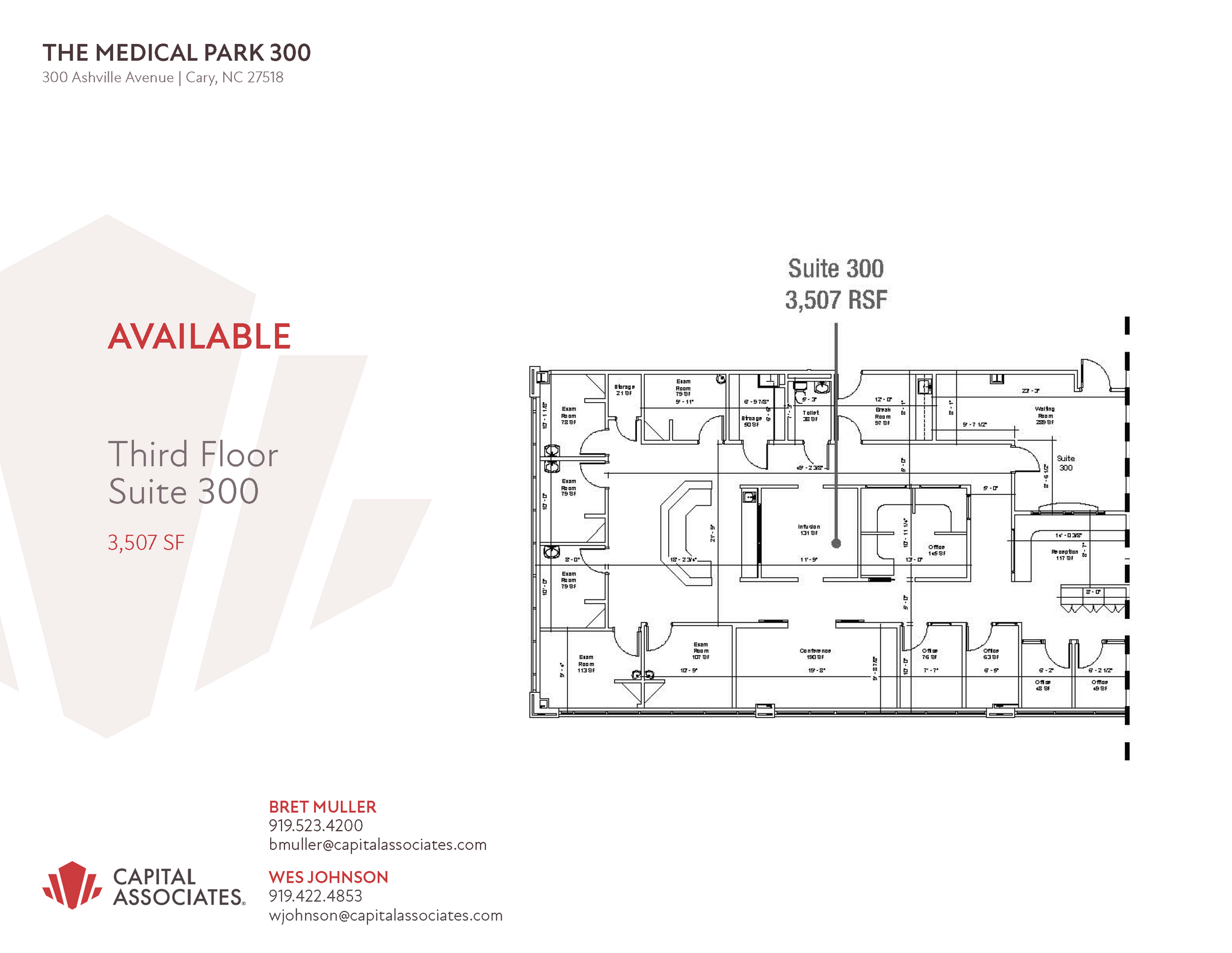 210 Ashville Ave, Cary, NC for lease Floor Plan- Image 1 of 2