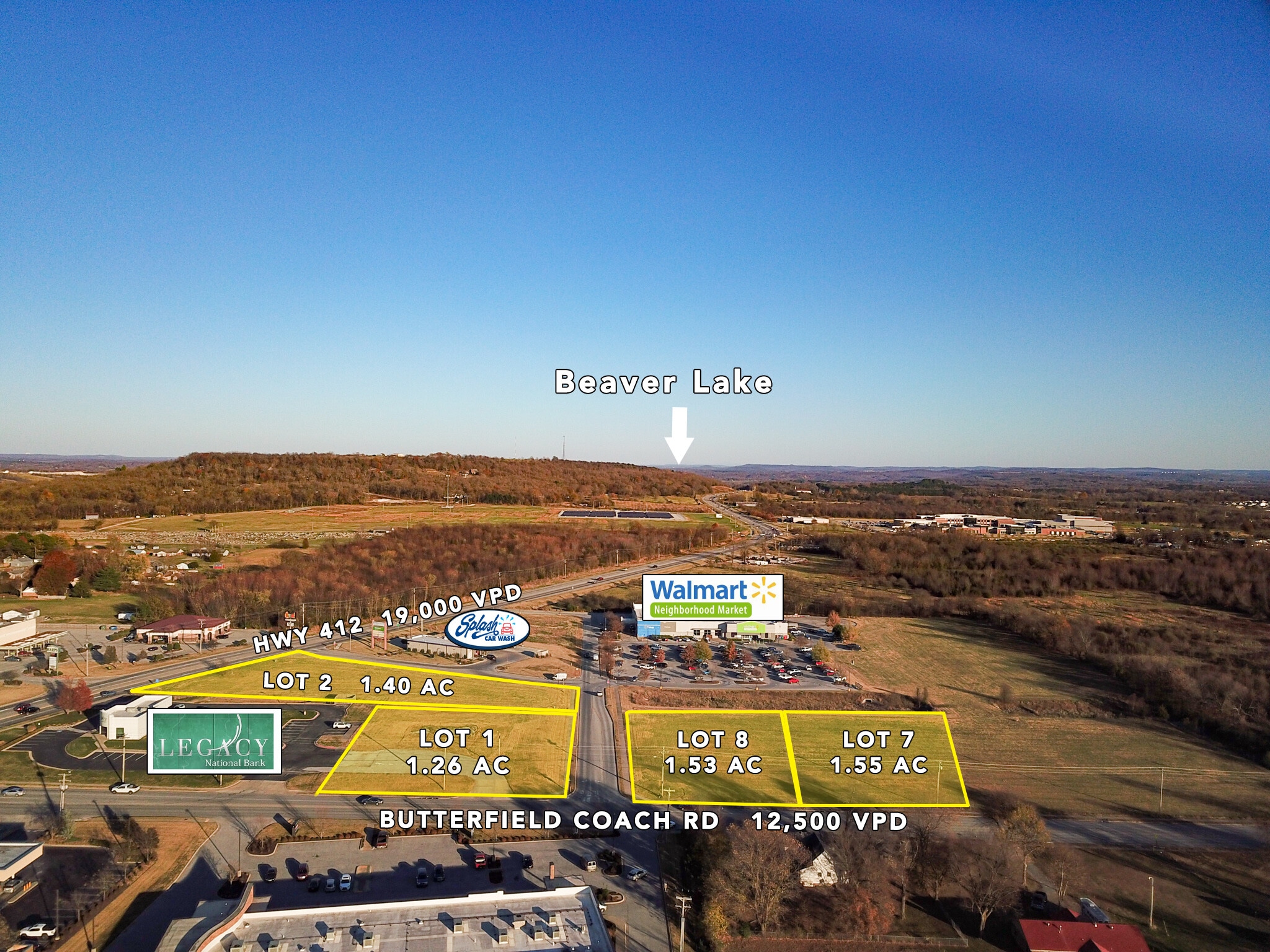 Butterfield Coach Rd & Hwy 412 Hwy, Springdale, AR 72764 Land for