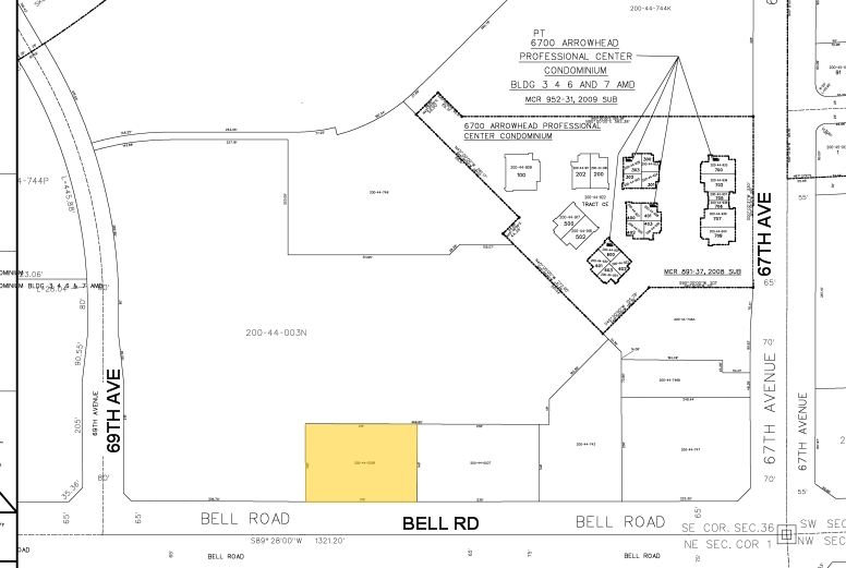 6800 W Bell Rd, Glendale, AZ for sale - Plat Map - Image 2 of 4