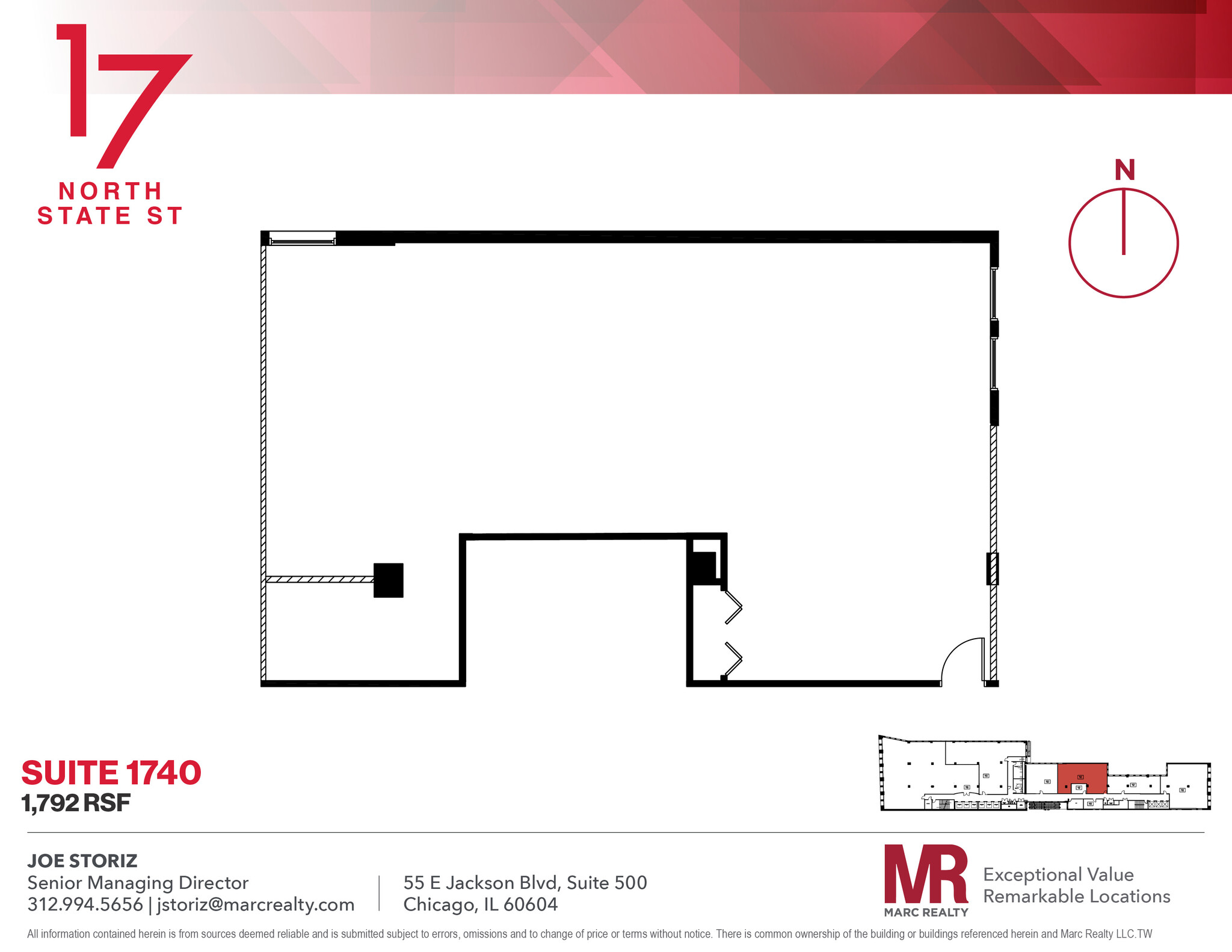 17 N State St, Chicago, IL for lease Floor Plan- Image 1 of 4