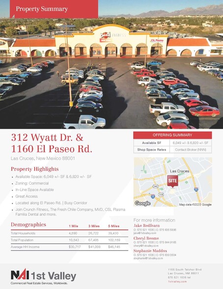 304 312 Wyatt Dr & 1160 El Paseo, Las Cruces, NM for lease - Building Photo - Image 2 of 7