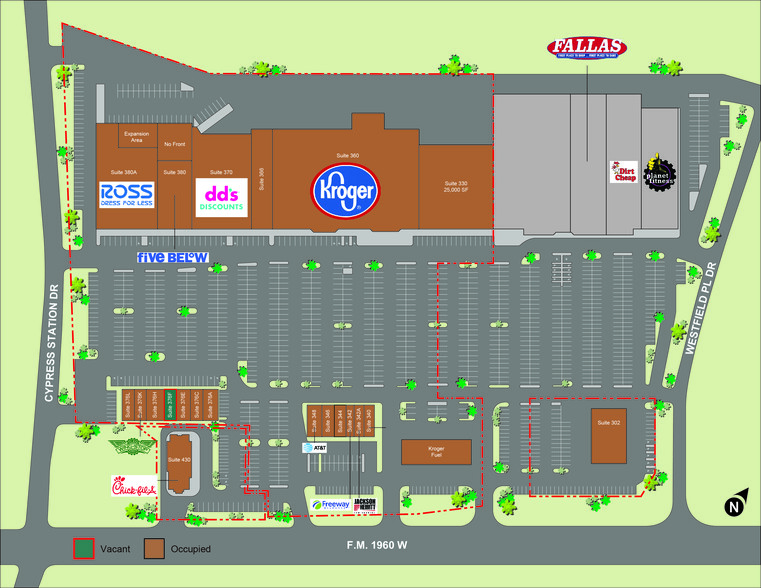 302-380 FM 1960 W, Houston, TX for lease - Site Plan - Image 2 of 12