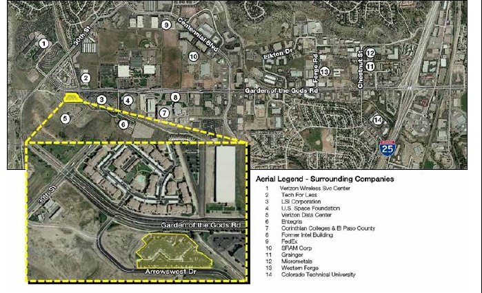 4310-4390 Arrowswest Dr, Colorado Springs, CO for lease - Aerial - Image 2 of 7