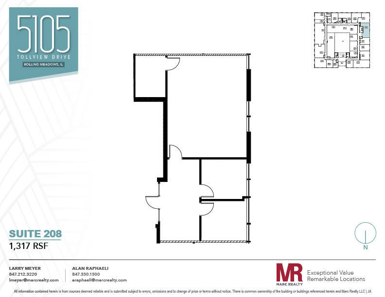 5105 Tollview Dr, Rolling Meadows, IL for lease Floor Plan- Image 1 of 8