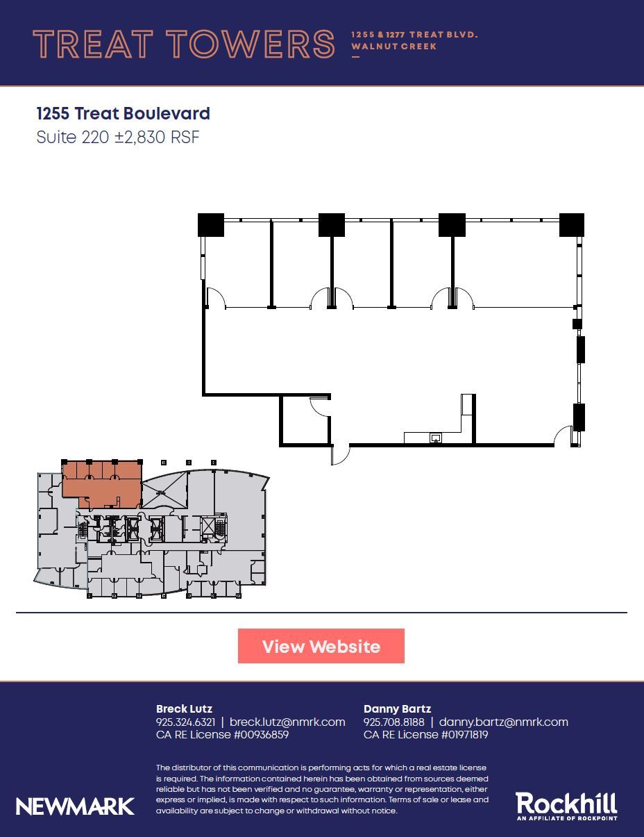1255 Treat Blvd, Walnut Creek, CA for lease Floor Plan- Image 1 of 1