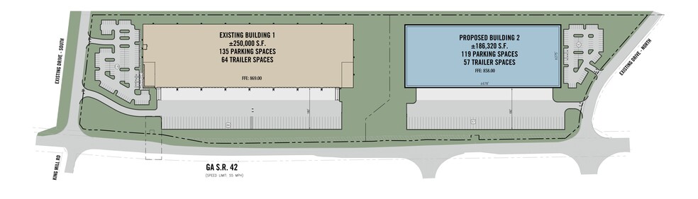 1409 Hwy 42, McDonough, GA for lease - Site Plan - Image 1 of 2