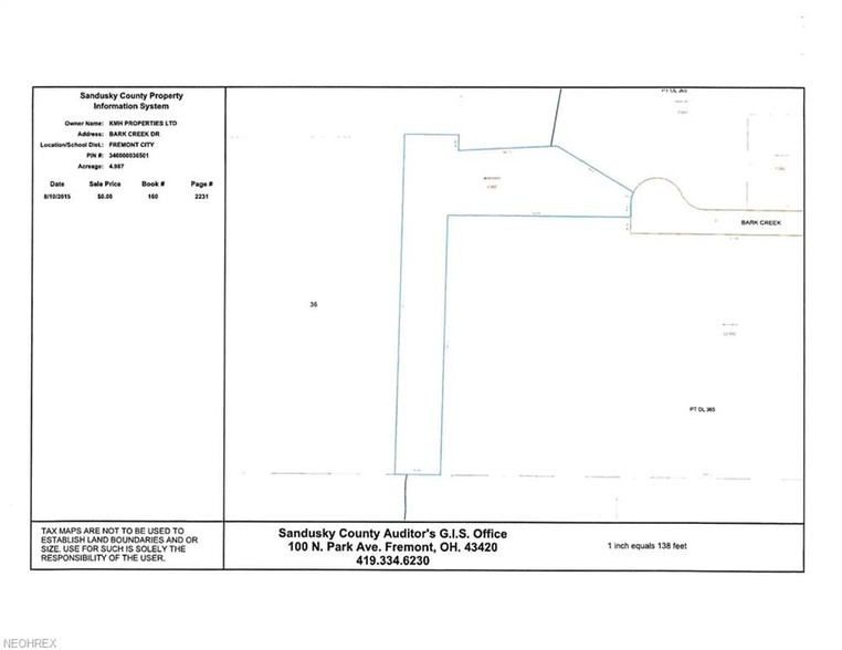 Bark Creek Dr, Fremont, OH for sale - Other - Image 1 of 1