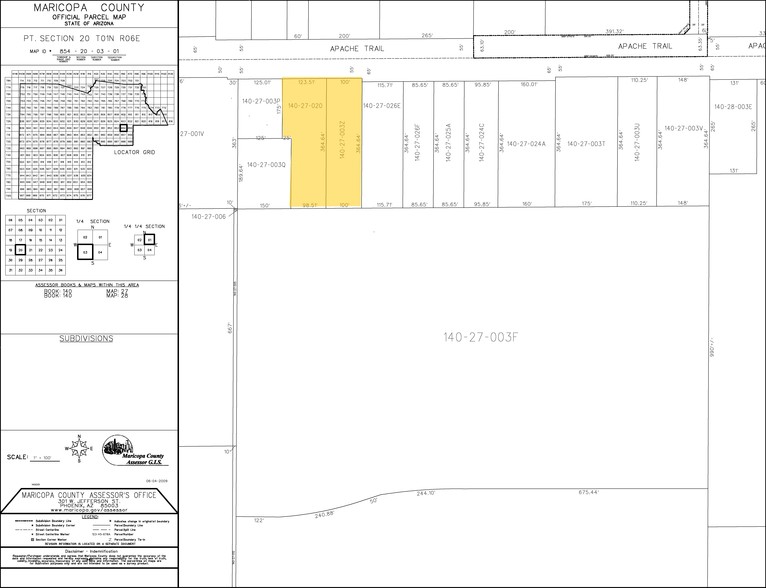 3015 E Main St, Mesa, AZ for lease - Plat Map - Image 3 of 3