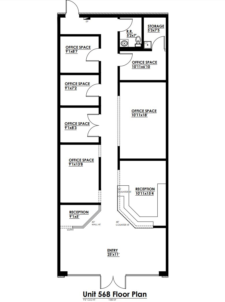 568 Brook Forest Ave, Shorewood, IL for lease Floor Plan- Image 1 of 6