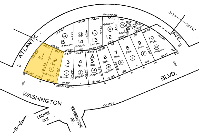 11911-11913 W Washington Blvd, Los Angeles, CA for lease - Plat Map - Image 2 of 4