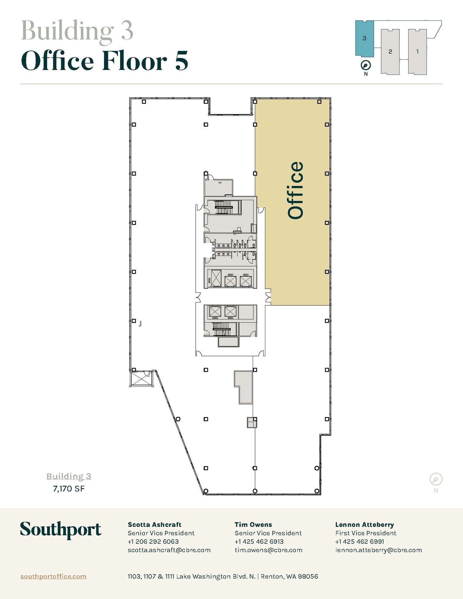 1101 Lake Washington Blvd N, Renton, WA for lease Floor Plan- Image 1 of 1