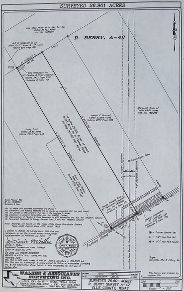 Forbes Road, Venus, TX for sale - Plat Map - Image 3 of 3