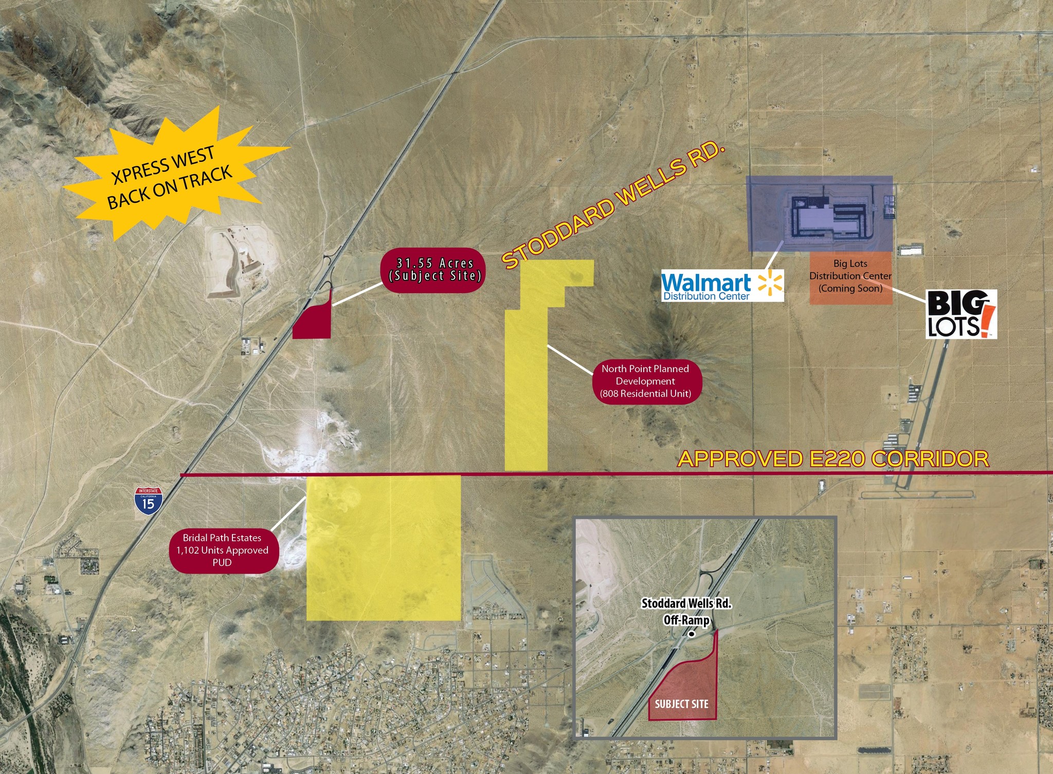 31.55-Acres Outer Hwy 15 & Stoddard Well Rd, Apple Valley, CA for sale Building Photo- Image 1 of 1