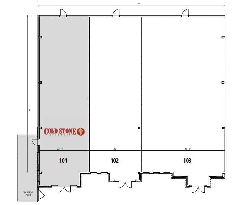 1120 E Oak St, Conway, AR for lease Floor Plan- Image 1 of 1