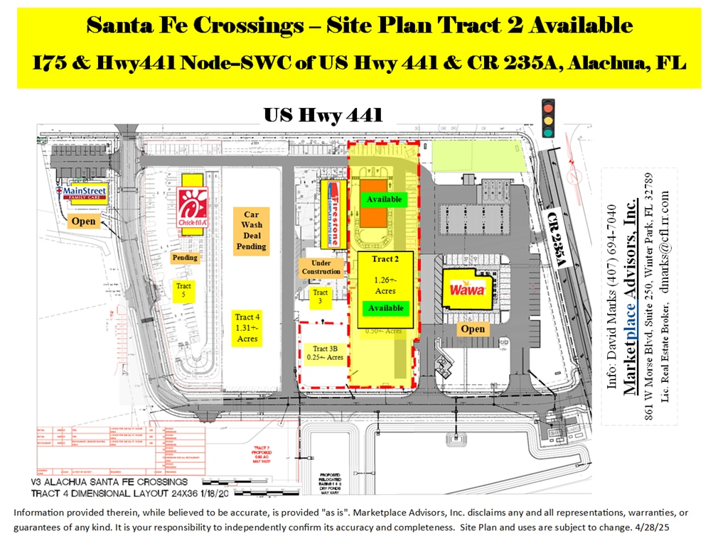 US HWY 441 & CR 235A, Alachua, FL for sale Site Plan- Image 1 of 4