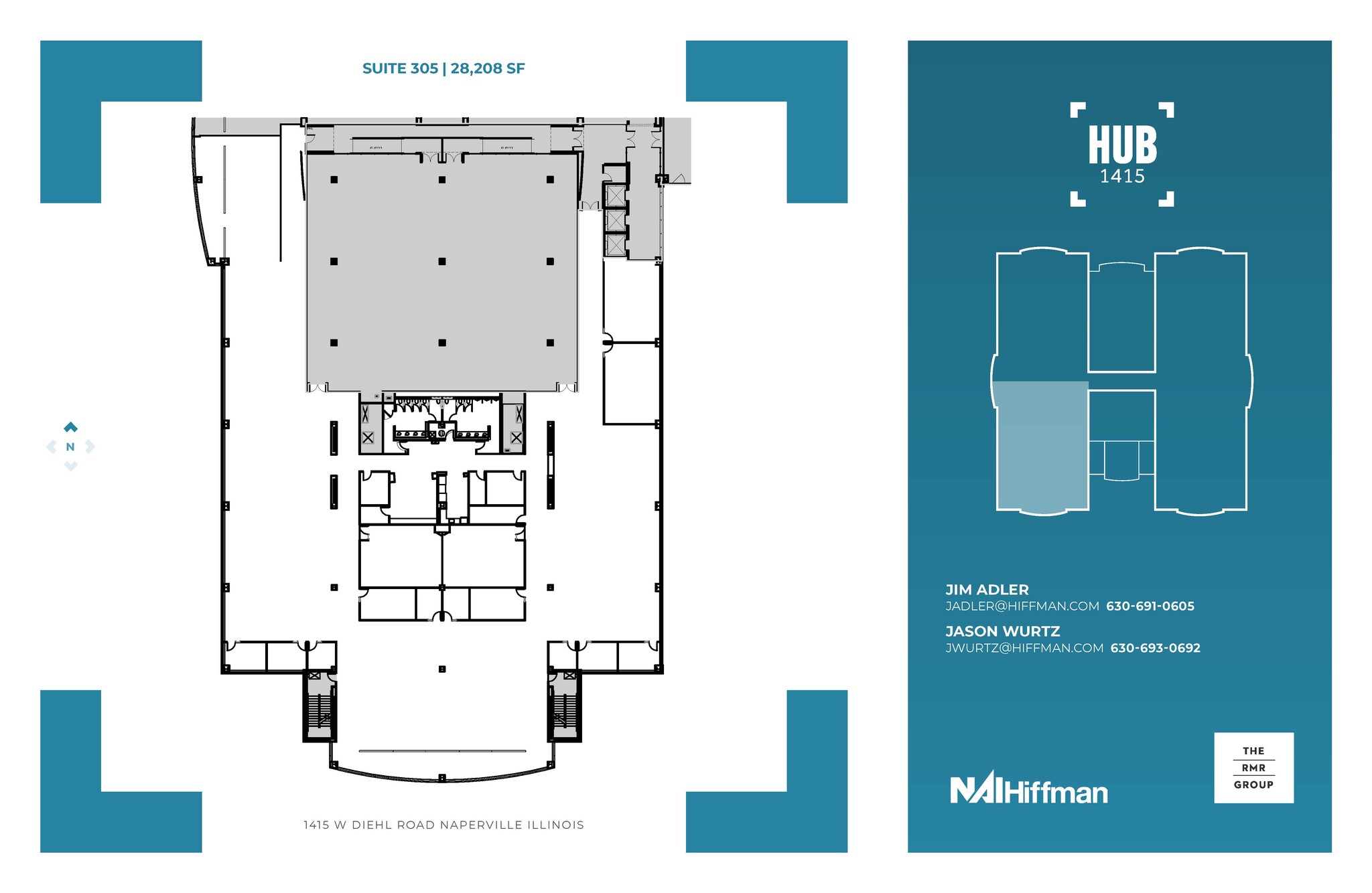 1415 W Diehl Rd, Naperville, IL for lease Floor Plan- Image 1 of 1