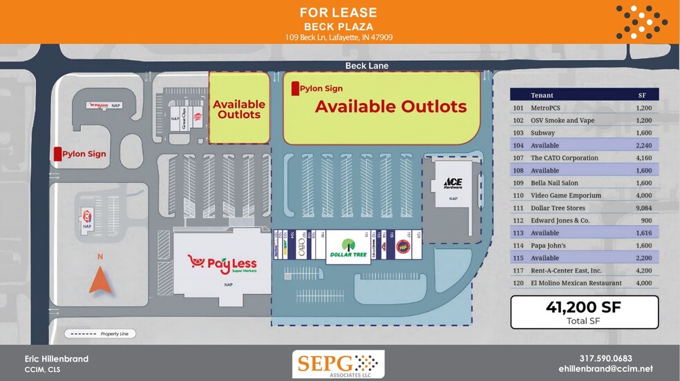 100 Beck Ln, Lafayette, IN for sale - Site Plan - Image 2 of 2