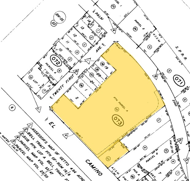 2121 S El Camino Real, San Mateo, CA for lease - Plat Map - Image 2 of 5