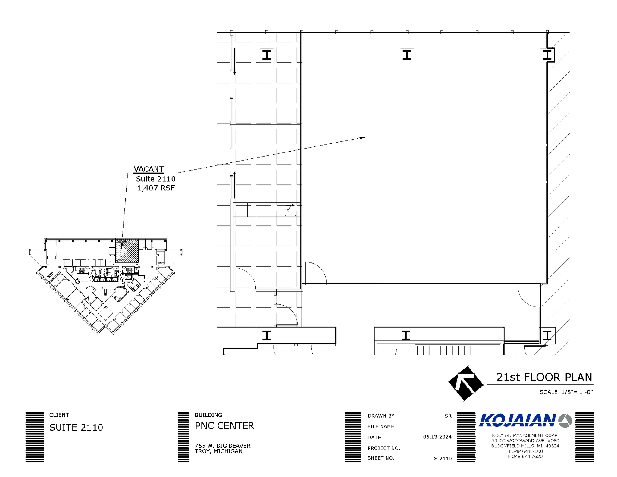 755 W Big Beaver Rd, Troy, MI for lease Floor Plan- Image 1 of 1