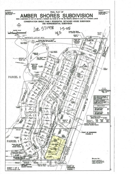 37696 N Route 59 Lots 33-44 Lake Villa portfolio of 2 properties for sale on LoopNet.com - Plat Map - Image 2 of 2