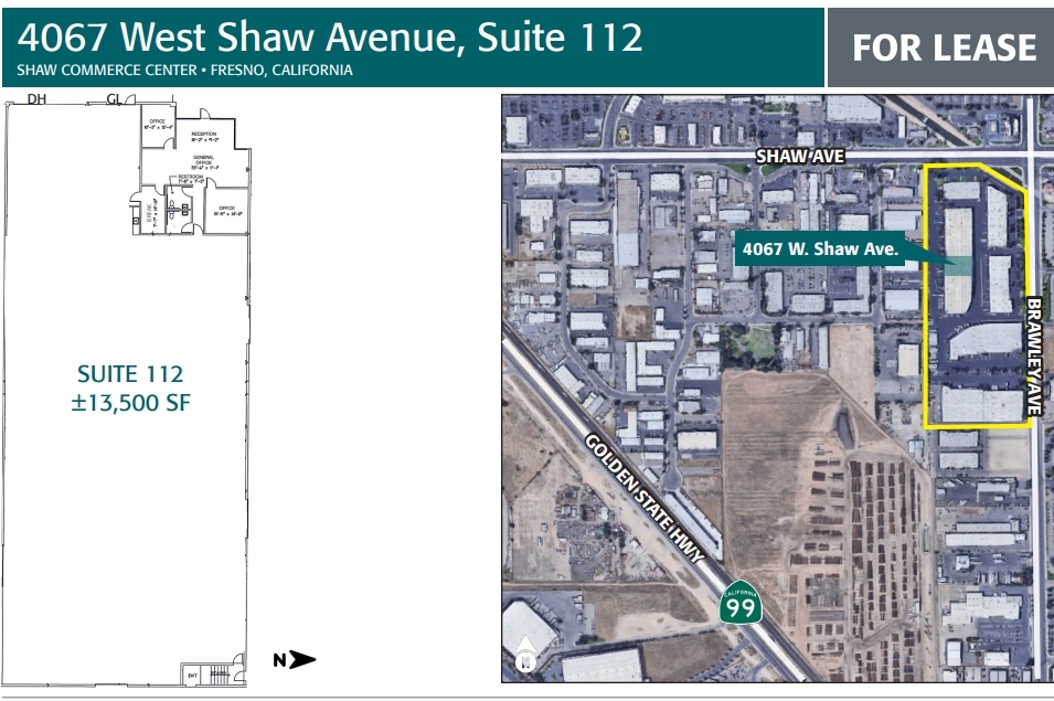 4067 W Shaw Ave, Fresno, CA for lease Floor Plan- Image 1 of 1