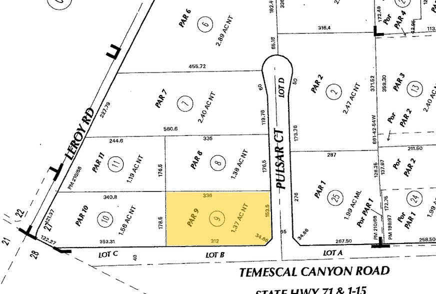 9022 Pulsar Ct, Corona, CA for lease - Plat Map - Image 3 of 11